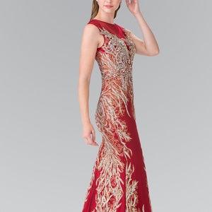 - Illuison Jeweled Long Prom Dress GL2336